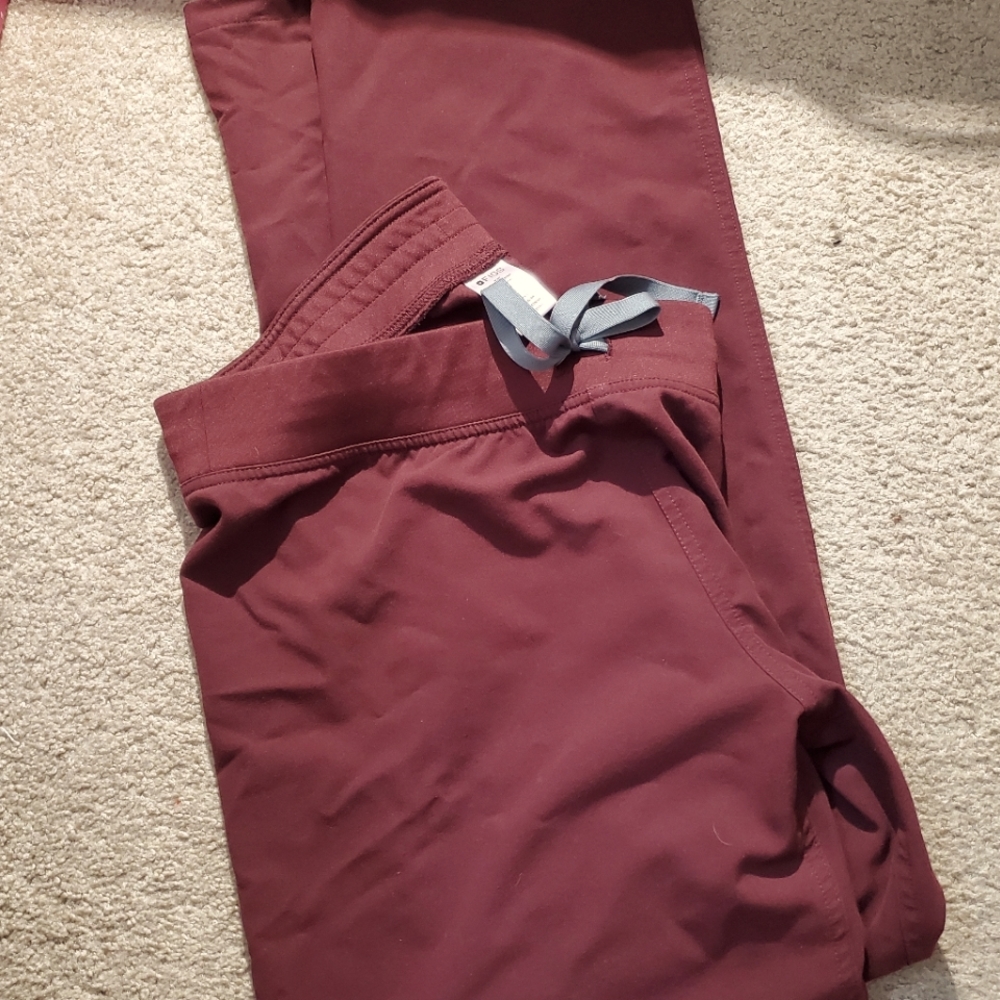 FIGS-Livingston Medium burgundy pant